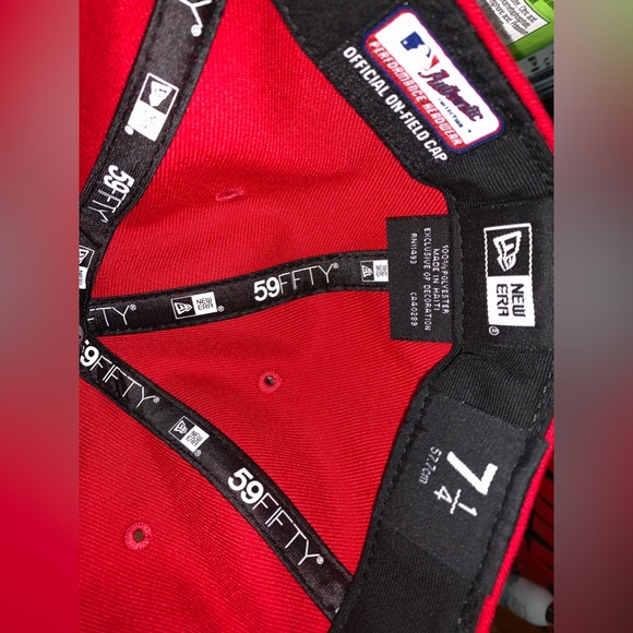 Philadelphia Phillies official red game hat size 7-1/4 - Picture 3 of 3